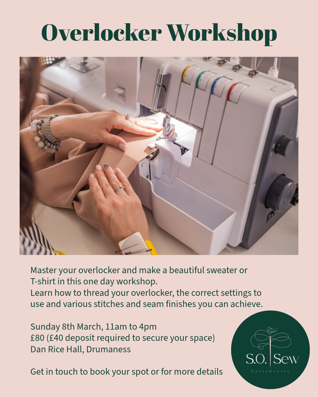 Overlocker Workshop - Sunday 8th March 2026