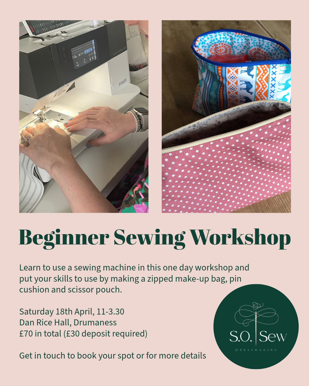 Beginner Sewing Workshop - 18th April 2026