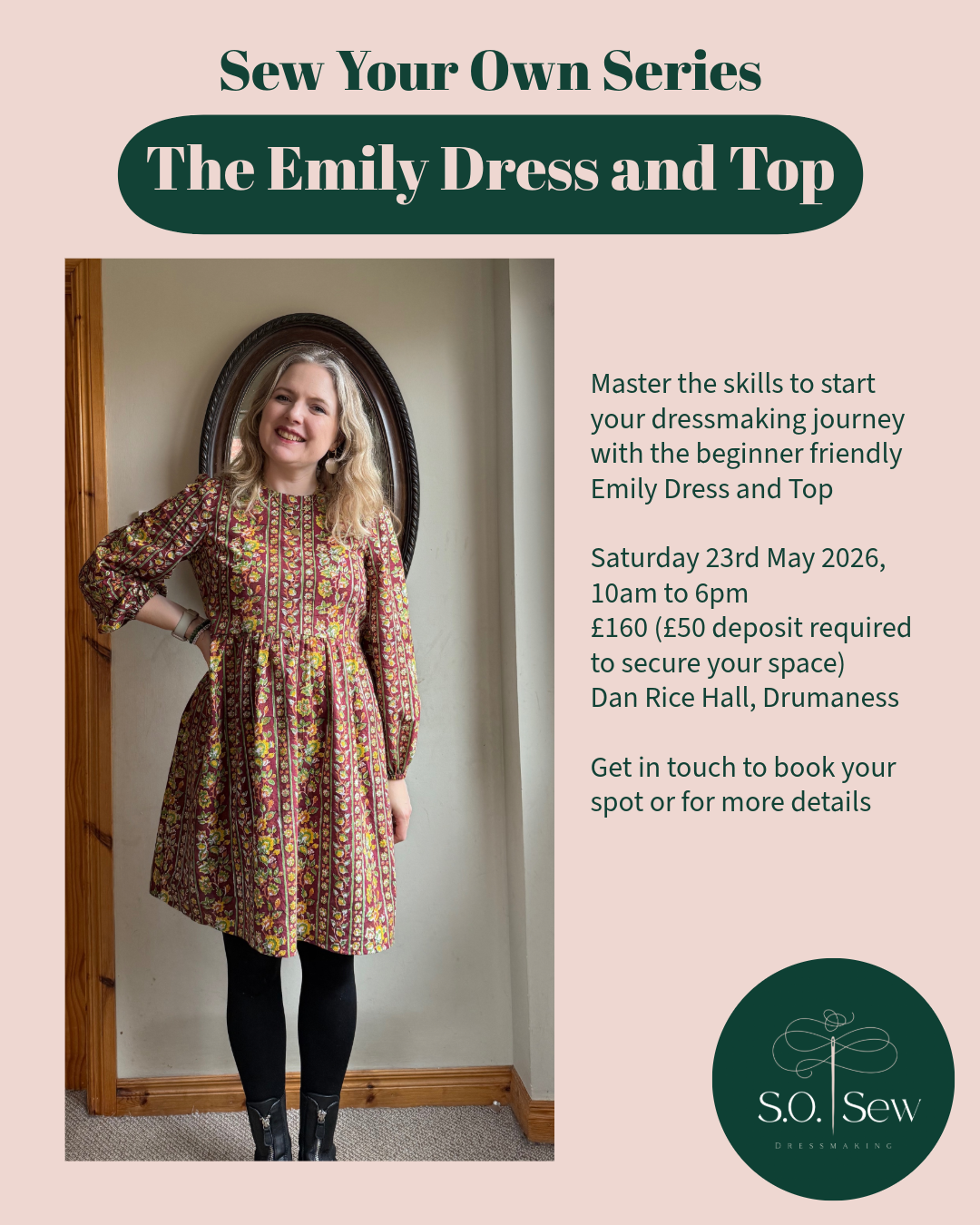 Sew Your Own Series - The Emily Dress & Top - 23rd May 2026