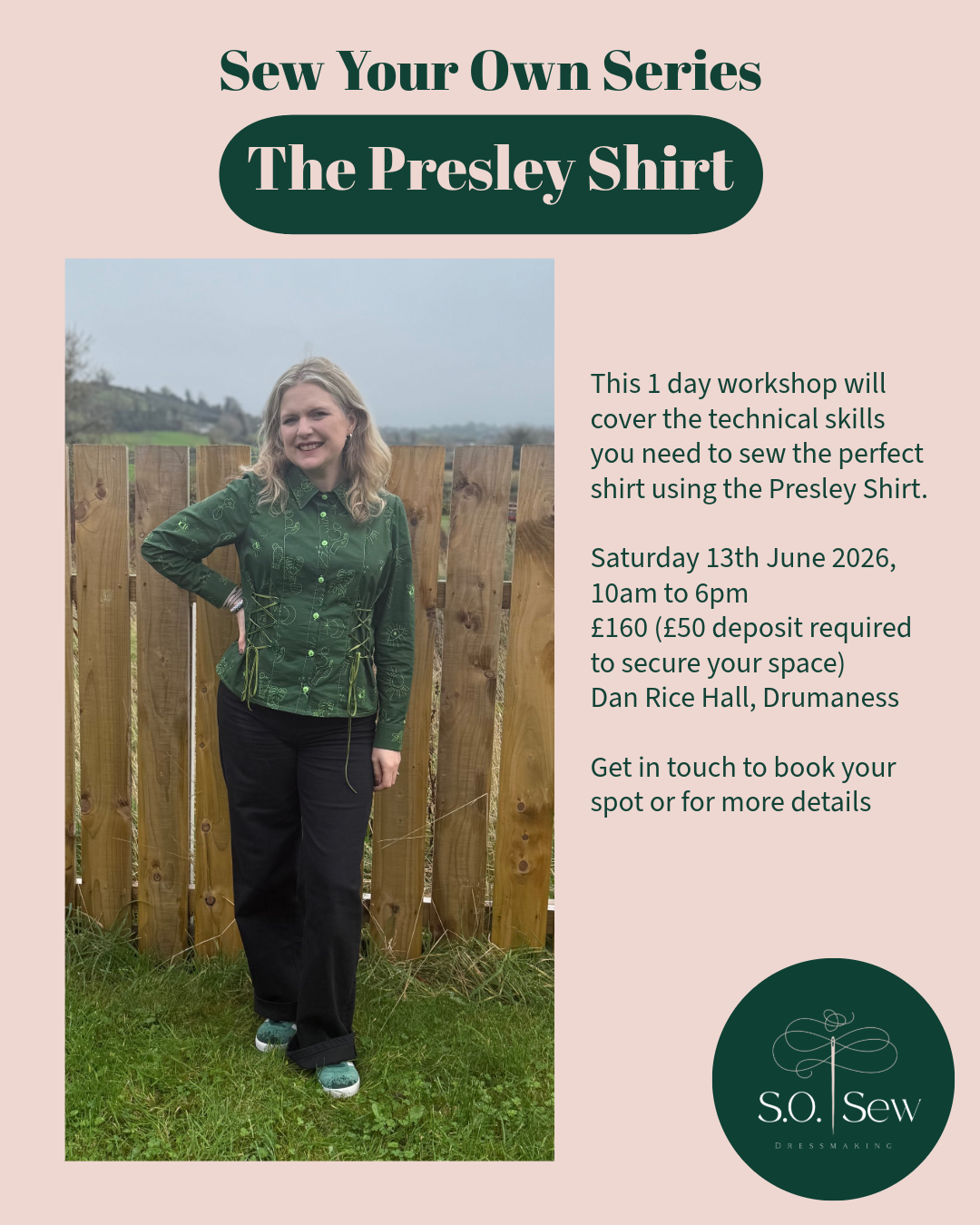 Sew Your Own Series - The Presley Shirt - 13th June 2026