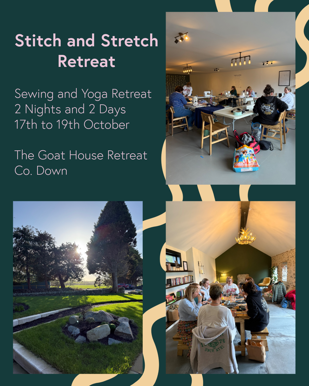 Stitch and Stretch Sewing and Yoga Retreat - 17th to 19th October 2025